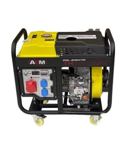 abm YH9000ASE 9.5kVA 15bg 498cc 7 ile 13sa 165kg Tekerli Marşlı Trifaze Dizel Jeneratör
