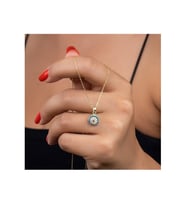 925 Ayar Gold Göz Nazarlı Gümüş Kolye