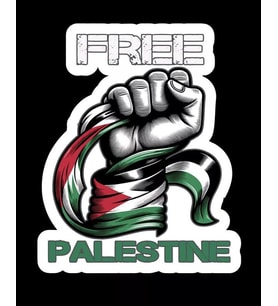 Gazze Filistin Araba Sticker oto Etiket 19 Cm