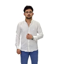 Erkek Spor Silim Fit Gömlek BGL-ST04479 (Beyaz)