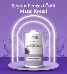 LORİN BEAUTY MOITURIZER MASSAGE CREAM ŞEYTAN PENÇESİ ÖZLÜ MASAJ KREMİ 200 ML