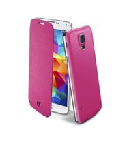 Cellular Line Galaxy S5 ile Uyumlu Flip Book Kılıf Pembe BACKBOOKGALS5P (Out)