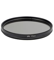 77mm CPL Polarize Filtre  Circular Polarizer  Yansıma Önleyici Lens Filtresi (Siyah)