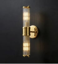 Roberta Kristal Çubuk Taşlı Duvar Uzun Aplik 3259-W19-8L-FZ (Gold)
