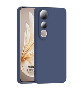 Microsonic Vivo V50 Lite 4G Kılıf Groovy Soft Lacivert (Lacivert)