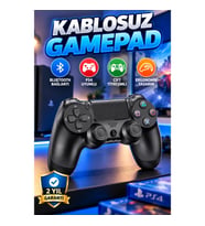 PS4 Uyumlu Bluetooth Gamepad – Çift Titreşimli Ergonomik Kablosuz Oyun Kolu