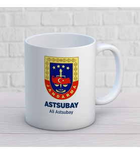 KİŞİYE ÖZEL ASTSUBAY MESLEK KUPA BARDAK