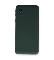 Galaxy A01 Core Kılıf Nano Içi Kadife Silikon - Koyu Yeşil
