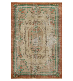 Vintage  Eskitme El Yapımı Halı 157x232 cm 10137