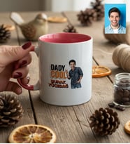 Kişiye Özel Karikatürlü Babaya Hediye Daddy Cool Kupa Bardak Babalar Günü Hediyesi