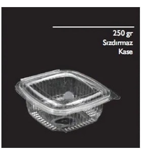 250 GR SIZDIRMAZ PLASTİK KAB KAP KASE 100'LÜ