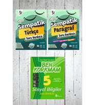 5.Sınıf Ünlüler Sempatik Türkçe-Paragraf Soru Bankası (Karışık)