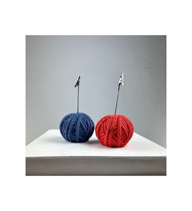 Yumak Not Tutucu 2'li Set ( Kırmızı - Gri Mavi )
