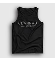 Presmono Unisex Beyaz Logo Anime Clannad After Story Atlet 554289tt (Siyah)
