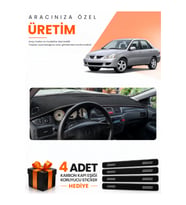 MITSUBISHI LANCER (2003-2006) Uyumlu Torpido Koruma Örtüsü Oto Kılıfı - Siyah