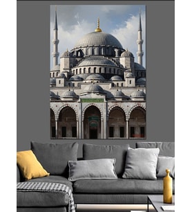 Altın Yapraklarla Bezeli Dekoratif Pano Dekoratif Kanvas - Mdf Ahşap Tablo