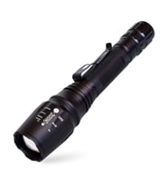 Black Watton Profesyonel TX6 Şarjlı Zoomlu El Feneri