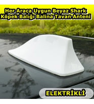 NKT GROUP Her Araca Uygun Beyaz Shark Köpek Balığı Balina Tavan Anteni