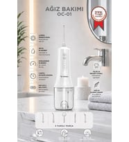 Şarjlı Ağız Duşu 4 Modlu Taşınabilir Ağız Bakım Cihazı 01 Beyaz