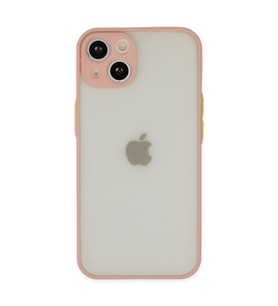 Iphone 14 Kılıf Montreal Silikon Kapak - Pembe