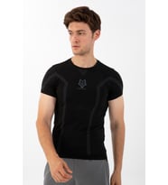 Maraton SlimFit Erkek Bisiklet Yaka Siyah T-shirt