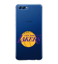 Huawei Honor View 20 Uyumlu Kapak LA Lakers Tasarımlı Şeffaf Silikon Kılıf