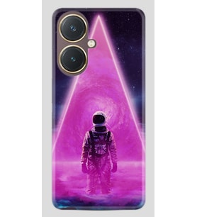Vivo Y27 Kılıf Desenli Silikon Platinium Series Astro Purple2 1907