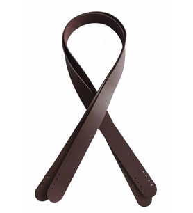 Angel Çanta Aksesuar 70X2.4 Cm, Tek Kat Suni Deri Koyu Kahve Renk Çift Sap