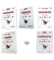 Limit TYT Matematik Türkçe Geometri Tarih ve Coğrafya Soru Bankası 5li Set + Telefon Standı