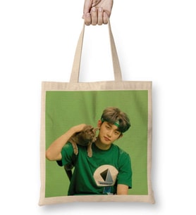 TXT Yeonjun 03 Bez Çanta Uzun Saplı