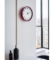 36 Cm Pembe Dekoratif Duvar Saati (Standart)