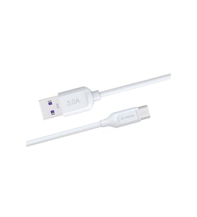 Syrox C108 Mikro Usb- Hızlı Şarj ve Data Kablosu 1mt 3.0A 18W Beyaz (Micro Usb)