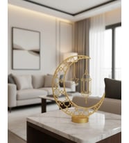 3D Hilal Cami Dekor Özel Baskı 20x20 cm Şık Masa Üstü
