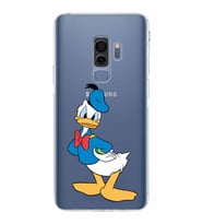 Samsung Galaxy S9 Plus  Kamera Korumalı Kapak Donald Duck Tasarımlı  Şeffaf Kılıf