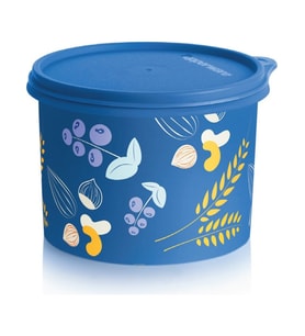 Tupperware Silindir Saklama Kabı 1.1 Lt Buzdolabı Saklama Kabı (Y.Mavi)
