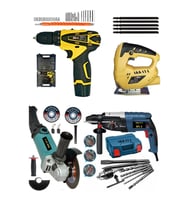 Akkaya Bn-5 12v Şarjlı Matkap 800w Kırıcı Delici 600w Dekupaj 4lü Mix Süper