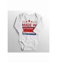 Unisex Bebek Beyaz Konya Beyşehir Sokak Tabelası Baskılı Zıbın