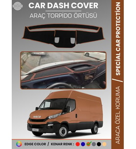 IVECO DAILY (2014-2019) Torpido Örtüsü Panel Torpido Koruma Araca Özel Tam Uyum Kaymaz Kolay Montaj