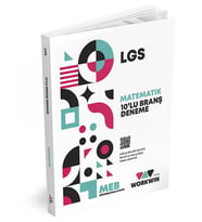LGS MATEMATİK 10'LU Branş Denemeleri  Video Çözümlü  MEB Müfredatına Uygun (Çok Renkli)