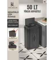 50 Lt Hareket Sensörlü Çok Amaçlı Sessiz Çöp Kutusu