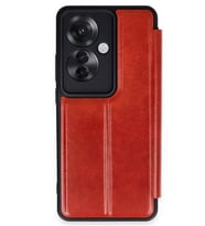 Newface Oppo Reno 11F Kılıf Flip Cover - Kırmızı