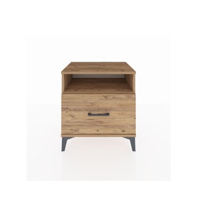 Hyperion Komodin Tek Raflı Tek Çekmeceli 60x44x64 Çam-Çam