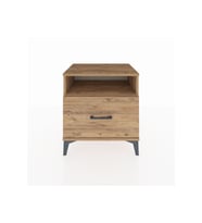 Hyperion Komodin Tek Raflı Tek Çekmeceli 60x44x64 Çam-Çam