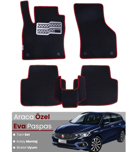 FİAT EGEA STATİONWAGON (2017-2025) Uyumlu EVA Paspas Tam Set–Araca Özel,Su Geçirmez