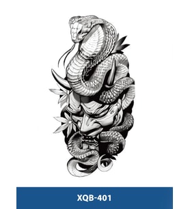 XQB-401 ORTA BOY KOBRA YILAN DESEN GEÇİCİ DÖVME-TATTO