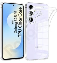 Lexroo Samsung Galaxy S25 FE için Şeffaf Telefon Kılıfı Kamera Yükseltili S25 FE Koruyucu Darbelere