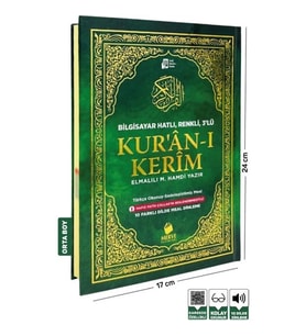 Merve Meal Orta Boy 3 Lü Kuranı Kerim Türkçe Okunuş+Mealli