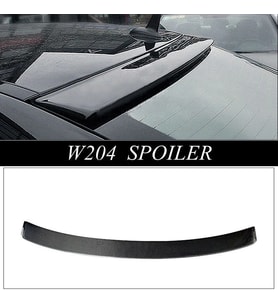 Mercedes W204 Uyumlu C180 Cam Üstü Spoiler (Fiber)