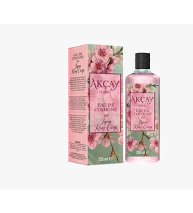AKÇAY KOLONYA 250 ML CAM ŞİŞE 70°JAPON KİRAZ ÇİÇEĞİ