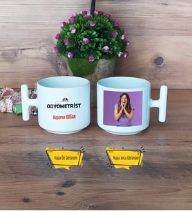 Odyometrist Kupa Bardak T Fotoğraflı Tıp Bayramı Hediyesi Odyometristler Günü Hediyesi